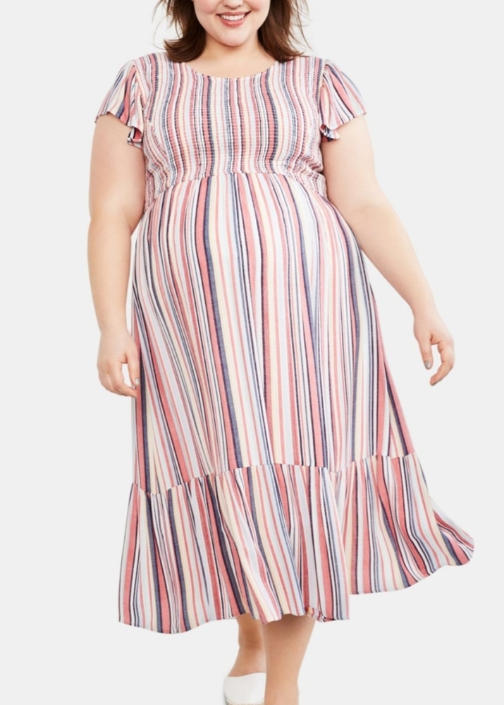 Motherhood Maternity Ruffled Dress Size XL